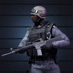 SWAT 슈터 경찰 액션 FPS 아이콘